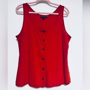 Banana Republic Brick Red Linen tank top